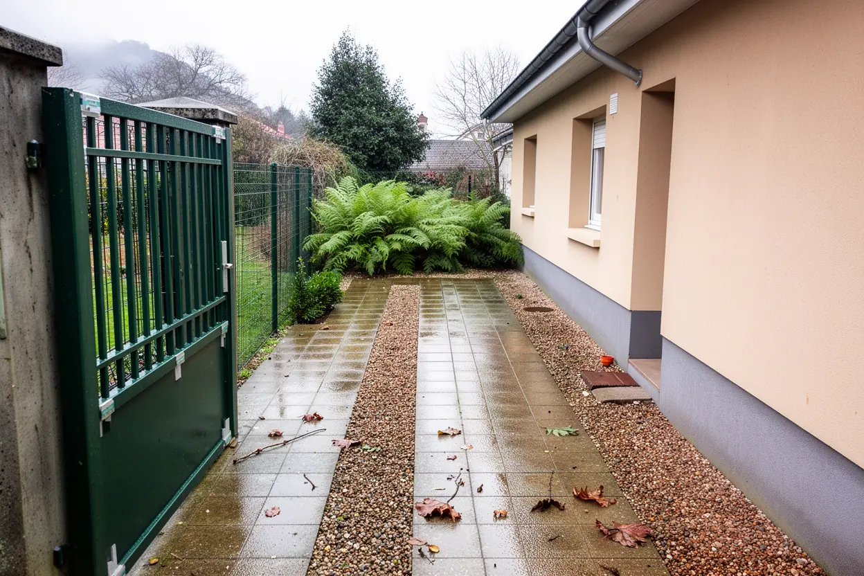 Allée propre après chargement à Bizanos